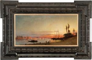 Cairo From The Nile River by Hermann David Solomon Corrodi