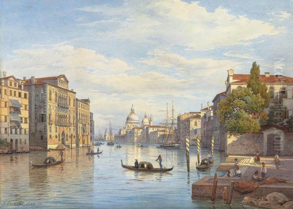 The Grand Canal And The Basilica Of Santa Maria Della Salute, Venice - view 1