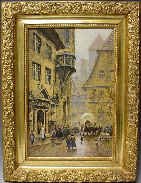 Blick In Eine Belebte Altstadt - view 1