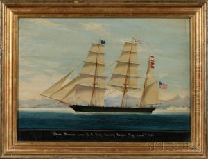 Bark Mimosa Capt. G.c. King, 
Entering Smyrna Bay