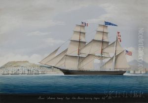 Bark "andrew Carney" Capt. John Brand, Entering Smyrna Bay