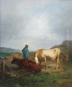 Cattle And Sheep by Antonio Cordero Cortes
