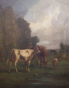 Bergere Et Son Troupeau by Antonio Cordero Cortes
