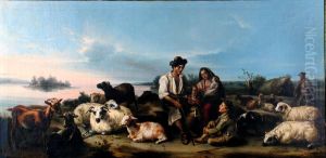"pastores Con Rebano De Cabras" by Andres Cortes