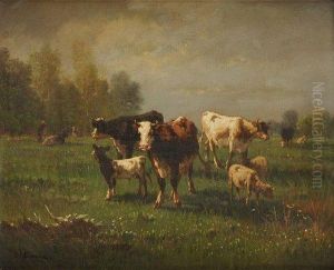 Troupeau Dans Unchamp by Cortese