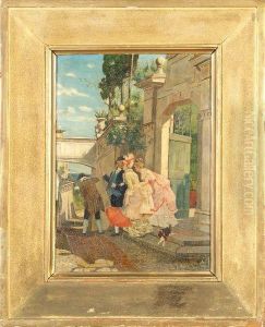 Scena In Costumi Settecenteschi by Caterina Cortese