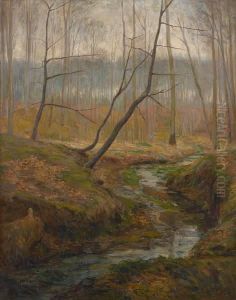 Riviere En Foret by Leon Corthals
