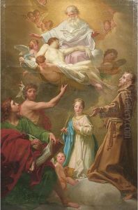 Gloria Di Santa Timotea by Domenico Corvi