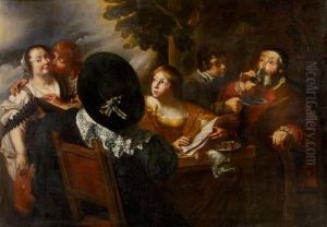 Frohliche Gesellschaft by Jan Cossiers