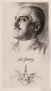 Bildnis Johann Batka by Alfred Cossmann