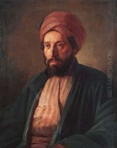 < Portrait D'homme Turc >. by Herman Maurice Cossmann