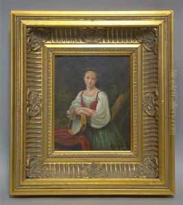 Woman With A Tambourine