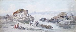 Pecheurs Dans La Baie De Nice by Emmanuel Costa