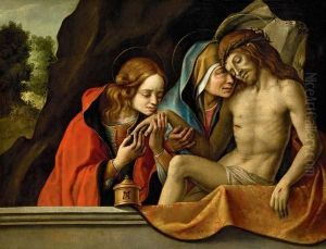 Beweinung Christi by Lorenzo Costa