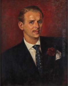 Portrait Of Douglas Fairbanks, Jr. by Tino Costa