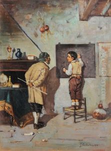 Maestro Con Allievo by Giuseppe Costantini
