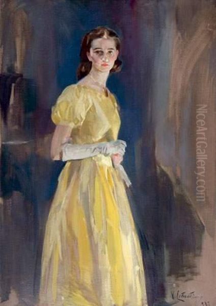 Depart Pour Le Bal, Portrait De Mademoiselle Bardy - view 1