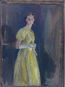 Portrait De Melle Bardy by Virgilio Costantini