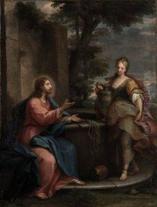 Cristo E La Samaritana Al Pozzo by Placido Costanzi