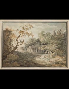 Veduta Dei Fori E Dell?anfiteatro Flavio by Jean-Baptiste Coste