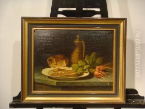  Nature Morte Aux Radis  by Joseph Gaspard Coste