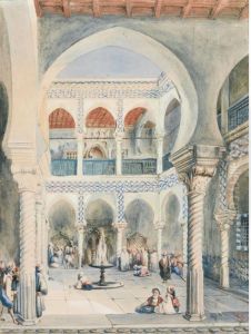 Reception Au Palais Djenina A Alger by Pascal Coste
