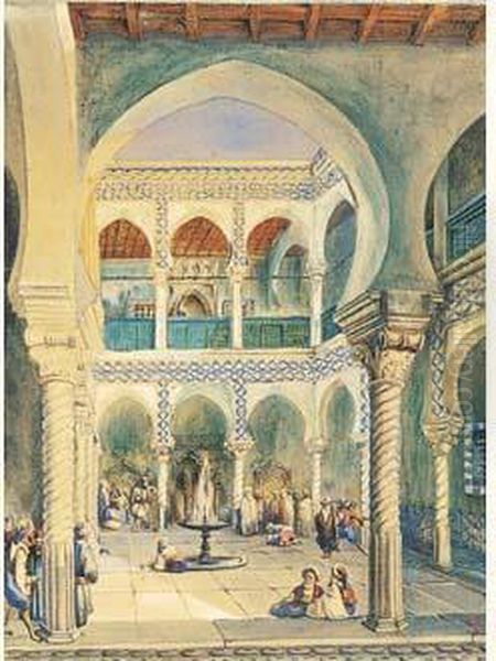 " Reception Au Palais De Djenina, Alger ". - view 1