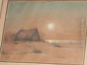 Paysage En Bord De Cote. by Victor Coste