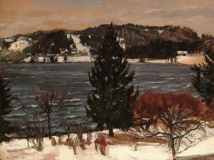 Winter Landscape by Waldemar Coste