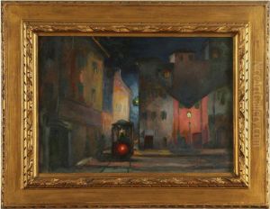 Tram Di Notte by Giovanni Costetti