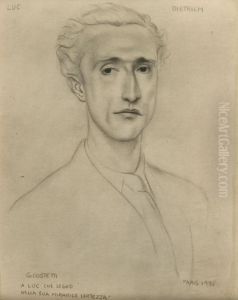 Portrait De Luc Dietrich by Giovanni Costetti