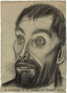 Portrait De Lanza Del Vasto by Giovanni Costetti