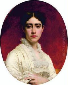 Portrait De Madame Mas by Pierre-Auguste Cot