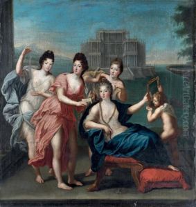 Venus Et Les Nymphes by Jean II Cotelle