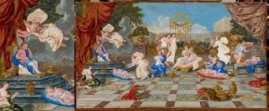 Diane Et Ses Suivantes Desarmant Les Amours by Jean II Cotelle