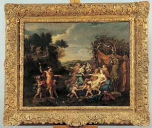 Venus Et Adonis by Jean II Cotelle