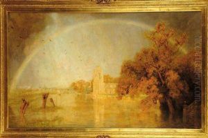 Rainbow In Hemingford by Frederick George Cotman
