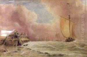 Shipping Off A Coast by John Joseph Cotman