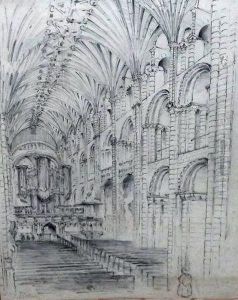 Cathedral Interior by John Sell Cotman