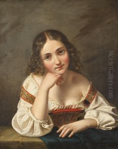Madchenbildnis by Wilhelm Cotta