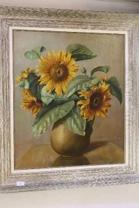 Zonnebloemen by Piet Johannes Cottaar