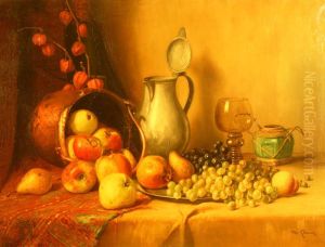 Gevarieerd Stilleven. Gesigneerd by Piet Johannes Cottaar