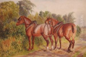 Plough Horses by Edith Cottam
