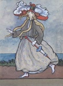 A Seaside Stroll by Mary Cottenham Yeats