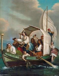 Ausfahrt Am See by Felix Cottrau