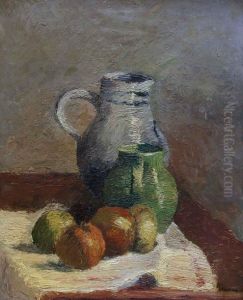 Nature Morte Aux Pichets Et Fruits
