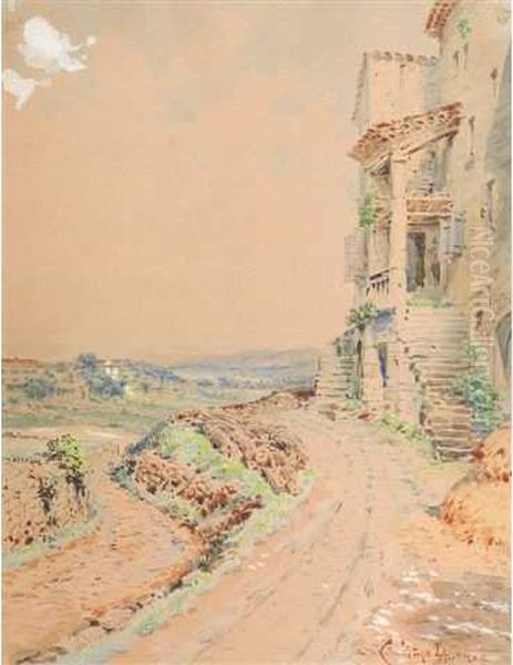 Chemin Devant La Maison,paysage Mediterraneen - view 1