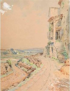 Chemin Devant La Maison,paysage Mediterraneen thumbnail