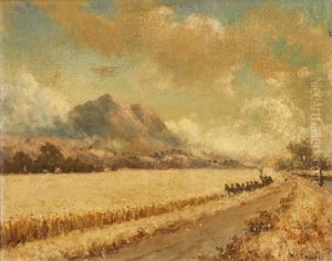 Mowing The Wheat by William Coulter