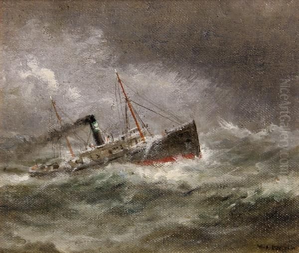 Ship On Rough Seas - view 1